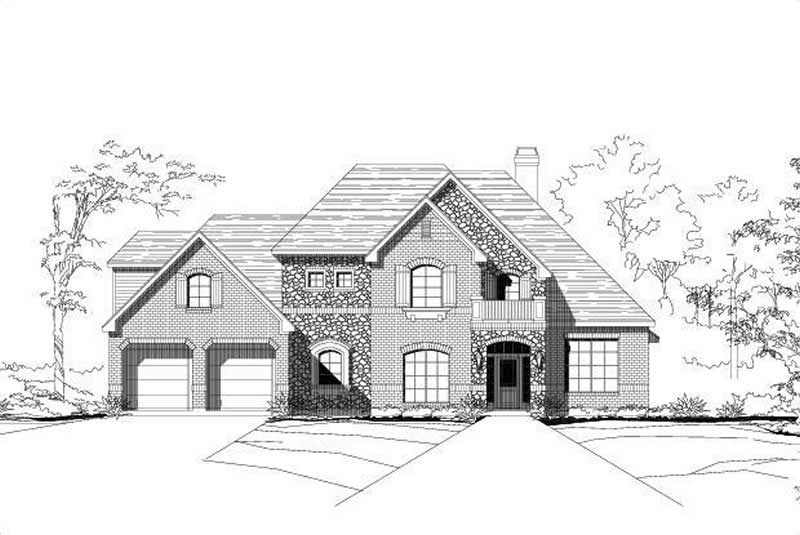 4-Bedroom, 3459 Sq Ft Country Home Plan - 156-2041 - Main Exterior