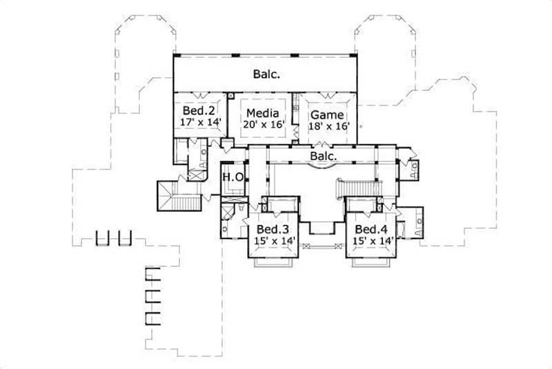 SECOND STORY FLOOR PLAN 