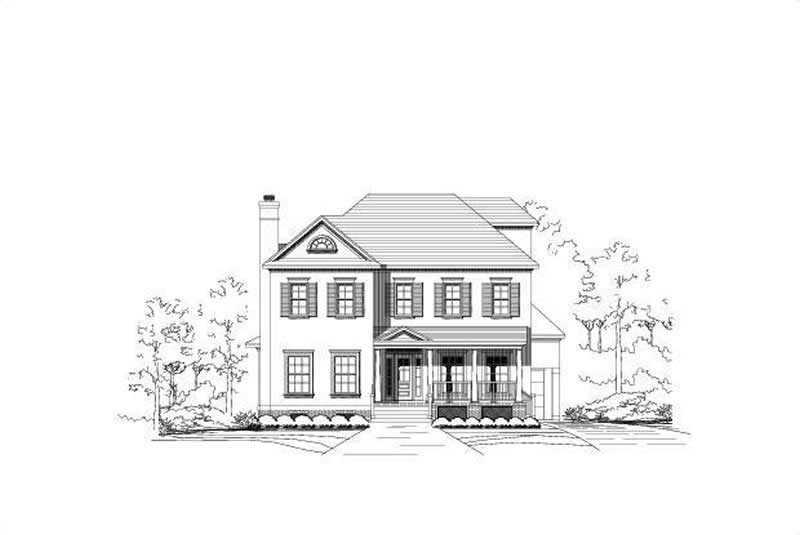 4-Bedroom, 4036 Sq Ft Luxury Home Plan - 156-2044 - Main Exterior