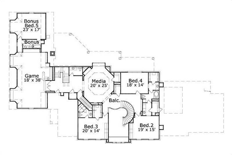 SECOND STORY FLOOR PLAN
