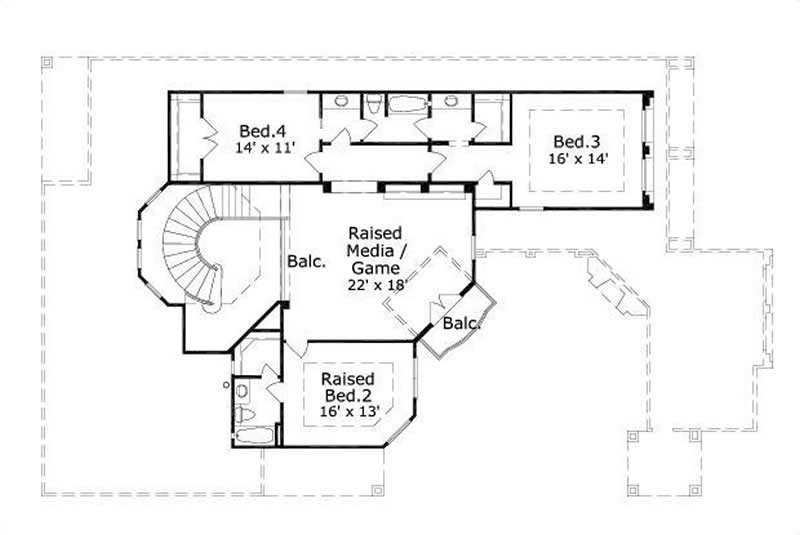 SECOND STORY FLOOR PLAN