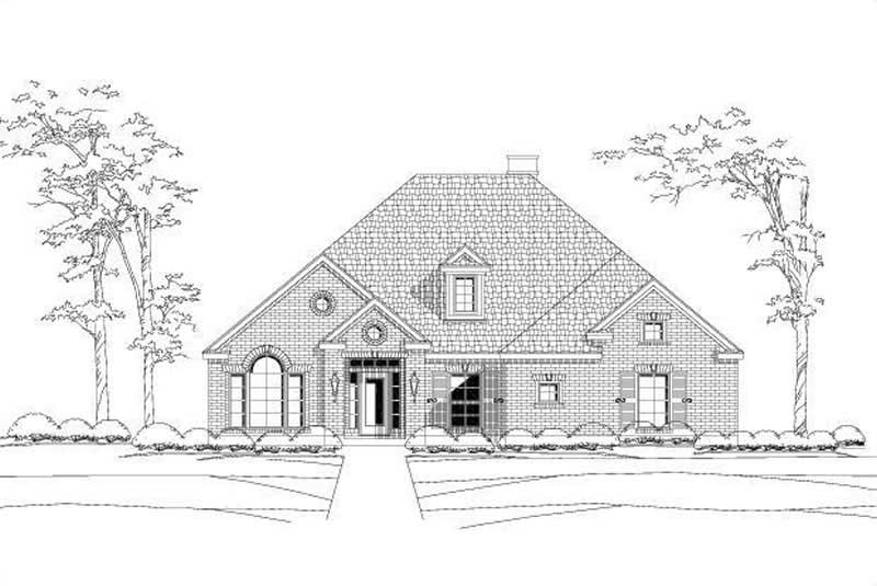 4-Bedroom, 2914 Sq Ft Ranch Home Plan - 156-2064 - Main Exterior