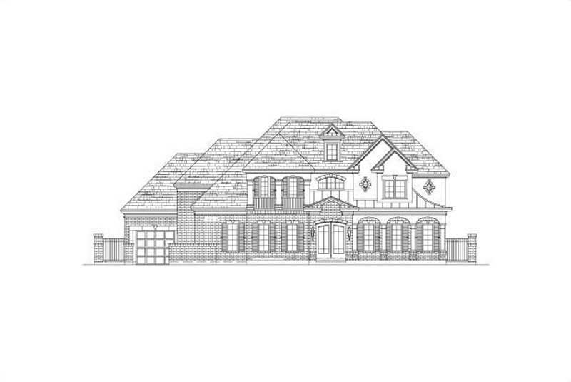 5-Bedroom, 5344 Sq Ft Luxury Home Plan - 156-2066 - Main Exterior