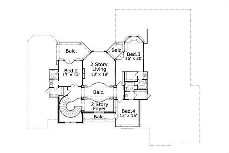 SECOND STORY FLOOR PLAN