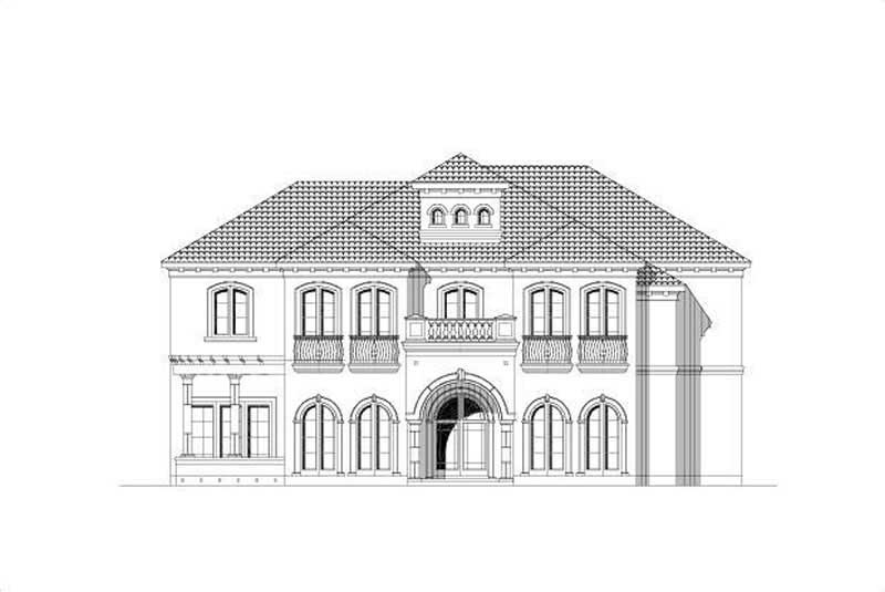 3-Bedroom, 4209 Sq Ft Mediterranean Home Plan - 156-2088 - Main Exterior