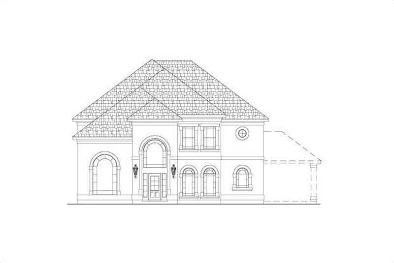 4-Bedroom, 3967 Sq Ft French House Plan - 156-2094 - Front Exterior