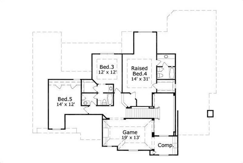 SECOND STORY FLOOR PLAN