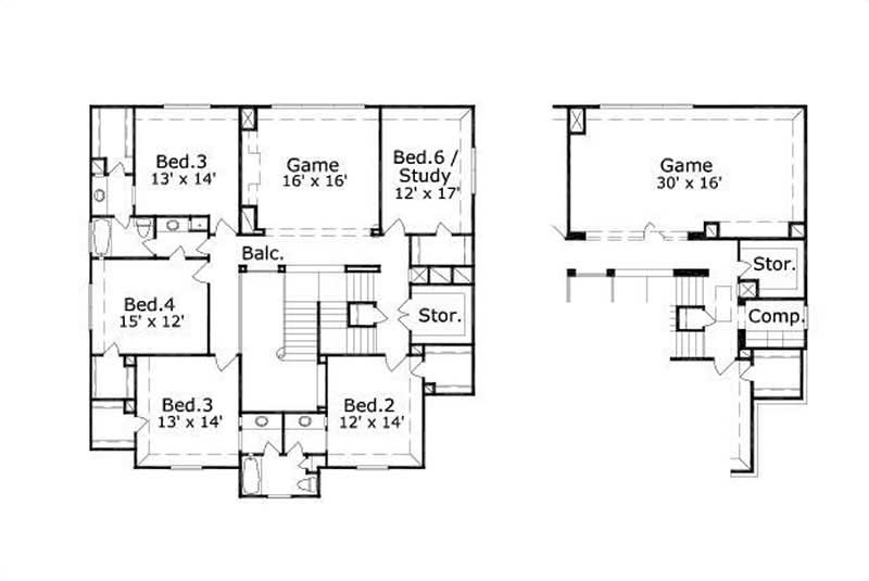 SECOND LEVEL FLOOR PLAN