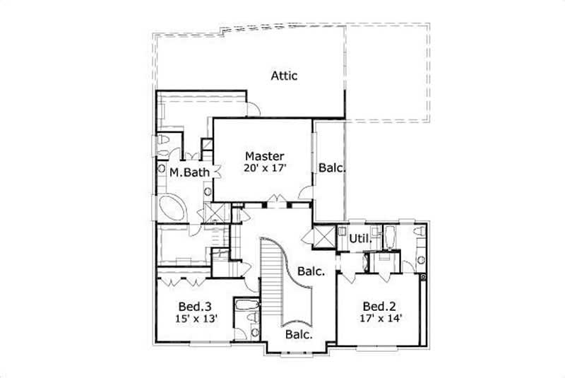 SECOND STORY FLOOR PLAN