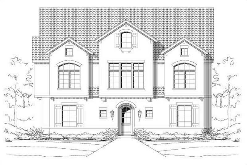 3-Bedroom, 3540 Sq Ft Multi-Unit Home Plan - 156-2107 - Main Exterior