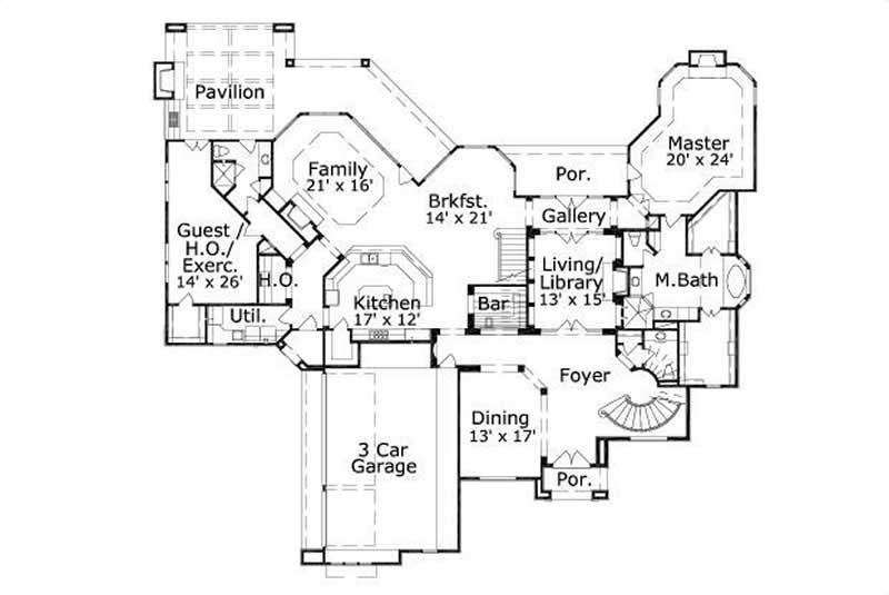 MAIN LEVEL FLOOR PLAN