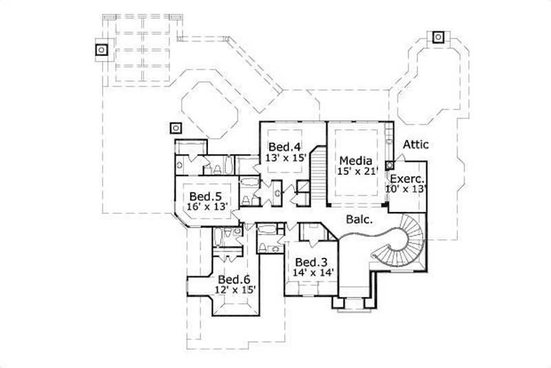 SECOND LEVEL FLOOR PLAN
