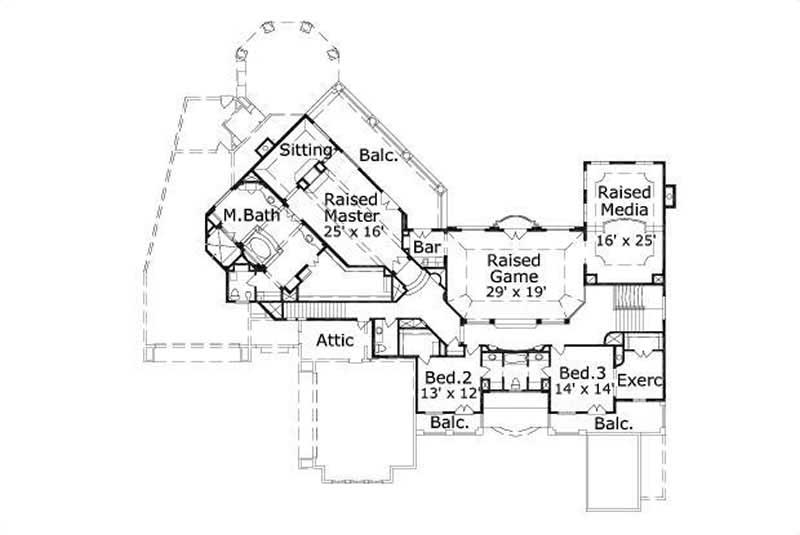 SECOND LEVEL FLOOR PLAN