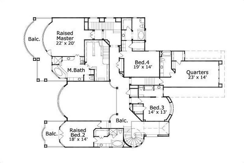 SECOND LEVEL FLOOR PLAN