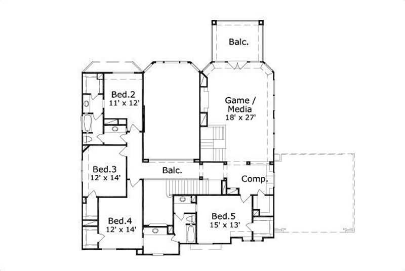 SECOND STORY FLOOR PLAN