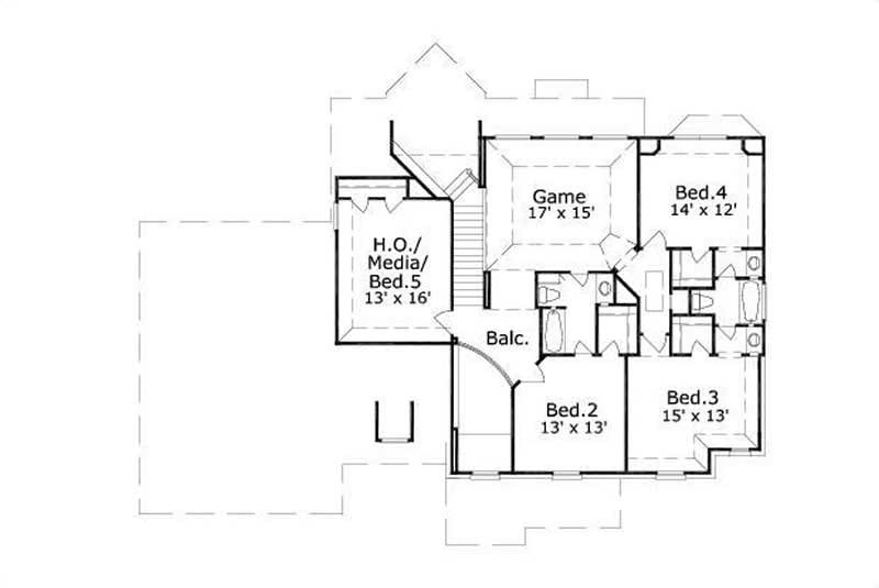 SECOND LEVEL FLOOR PLAN