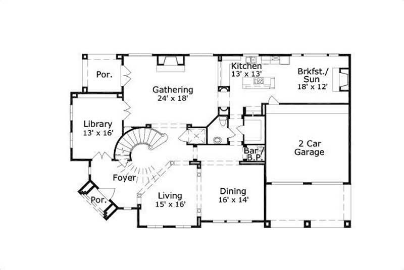 MAIN LEVEL FLOOR PLAN
