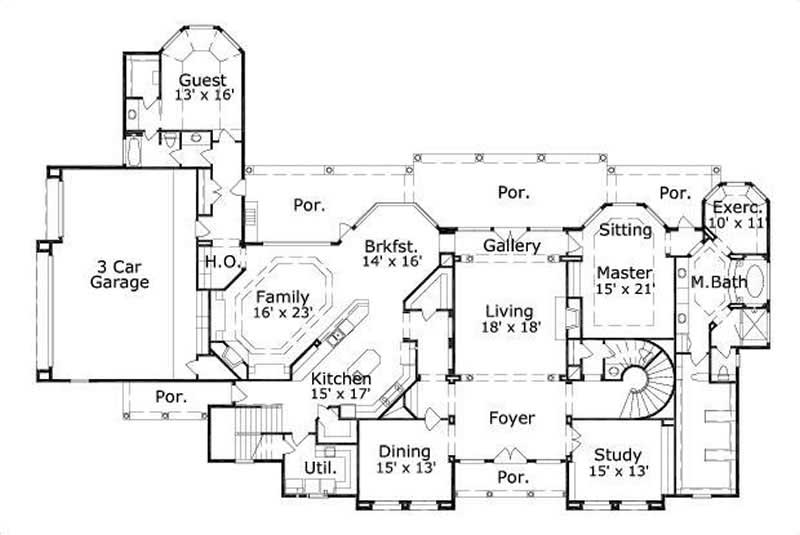 MAIN LEVEL FLOOR PLAN
