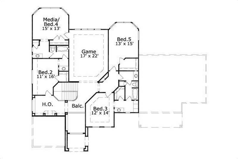 SECOND STORY FLOOR PLAN