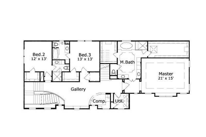 SECOND STORY FLOOR PLAN