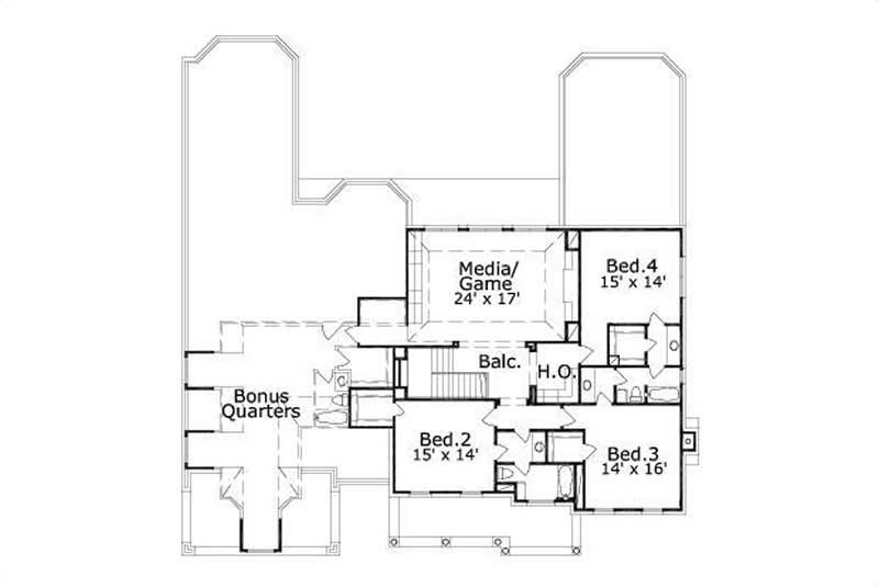 SECOND STORY FLOOR PLAN