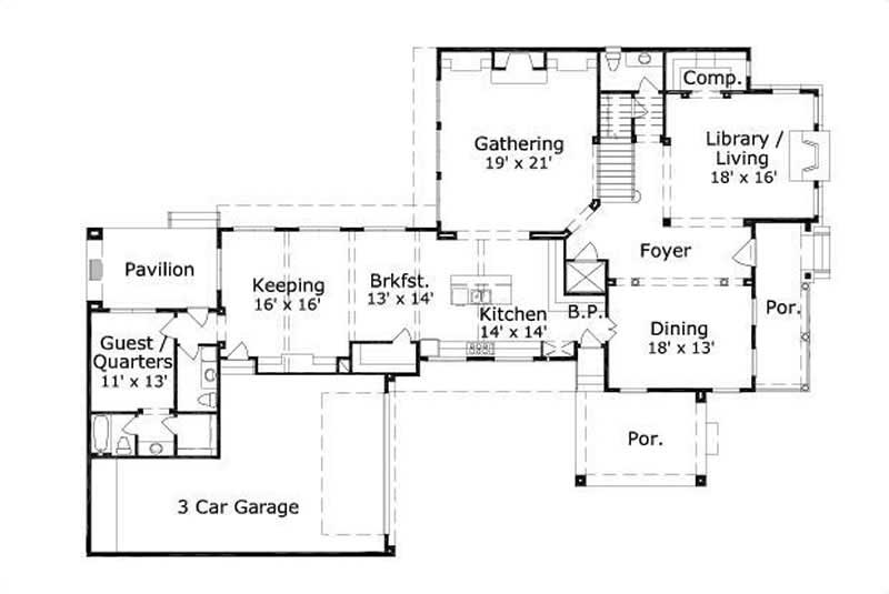 MAIN LEVEL FLOOR PLAN