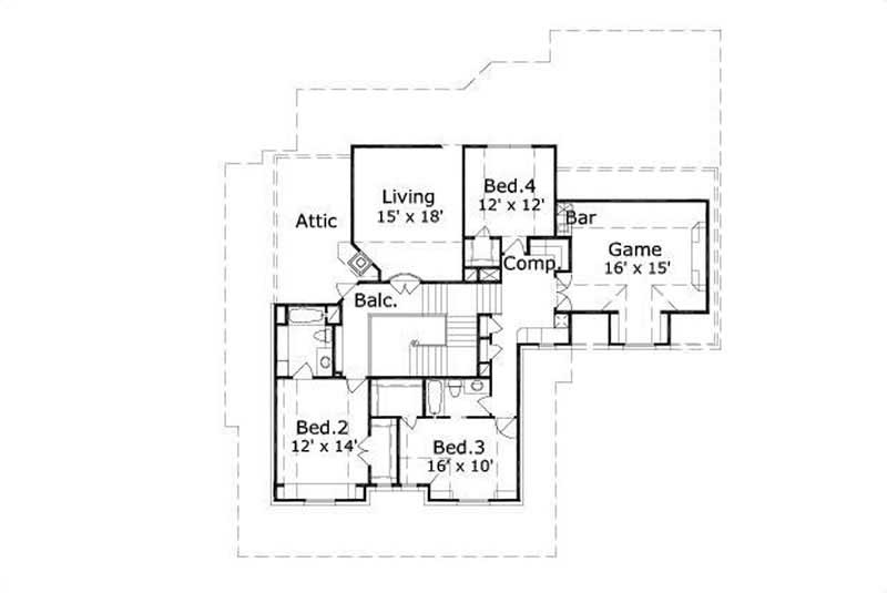 SECOND STORY FLOOR PLAN