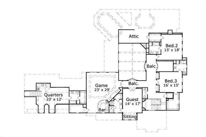 SECOND STORY FLOOR PLAN
