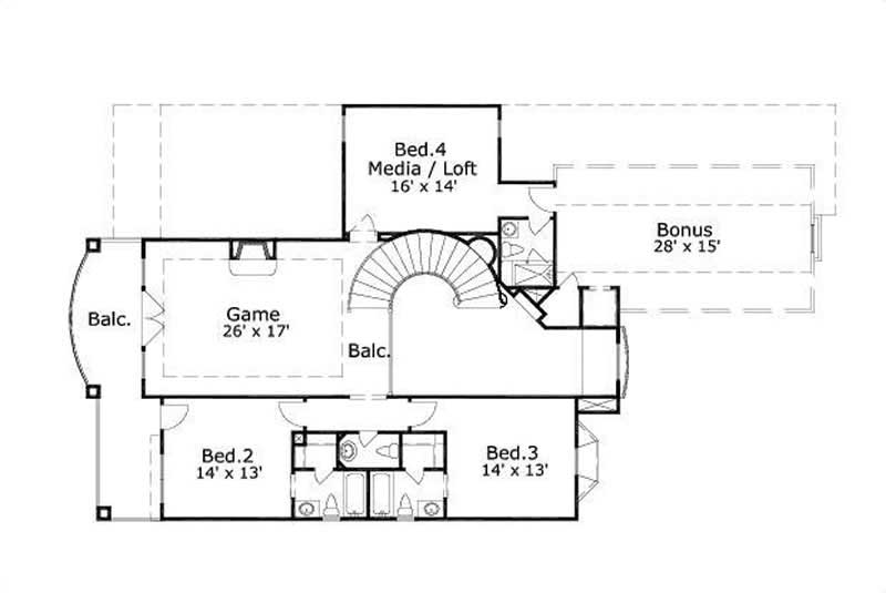 SECOND LEVEL FLOOR PLAN