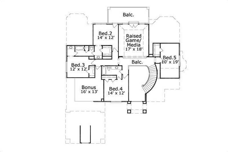 SECOND LEVEL FLOOR PLAN