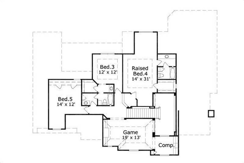 SECOND STORY FLOOR PLAN