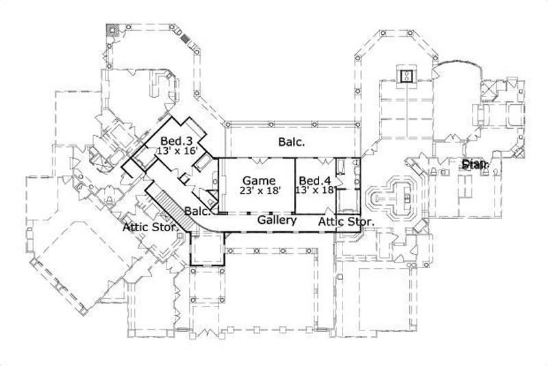 SECOND STORY FLOOR PLAN