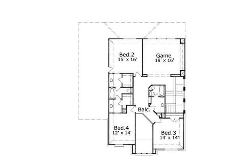 SECOND LEVEL FLOOR PLAN
