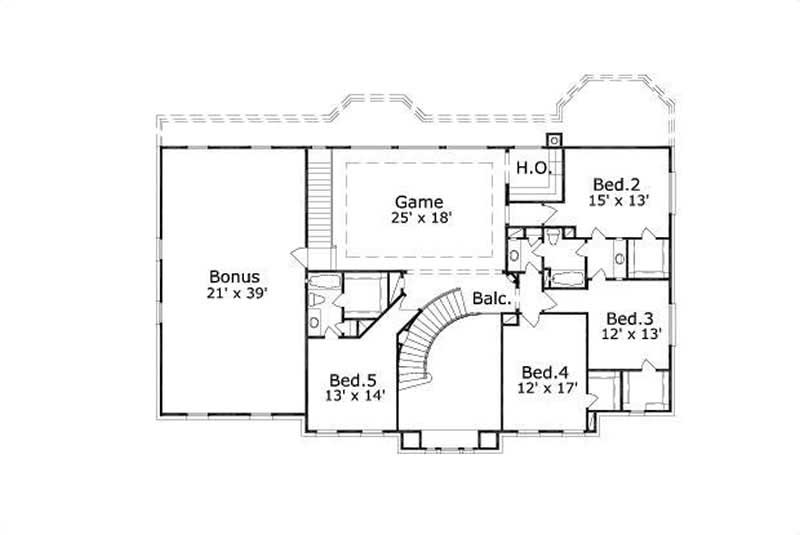 SECOND LEVEL FLOOR PLAN
