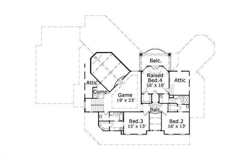 SECOND STORY FLOOR PLAN