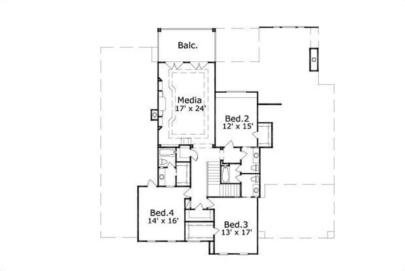 SECOND LEVEL FLOOR PLAN