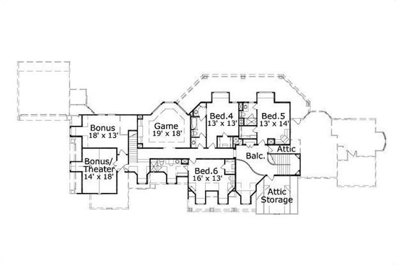 SECOND LEVEL FLOOR PLAN