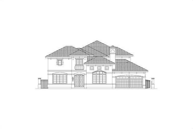 6-Bedroom, 5514 Sq Ft Luxury Home Plan - 156-2214 - Main Exterior