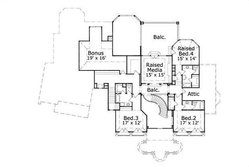 SECOND LEVEL FLOOR PLAN