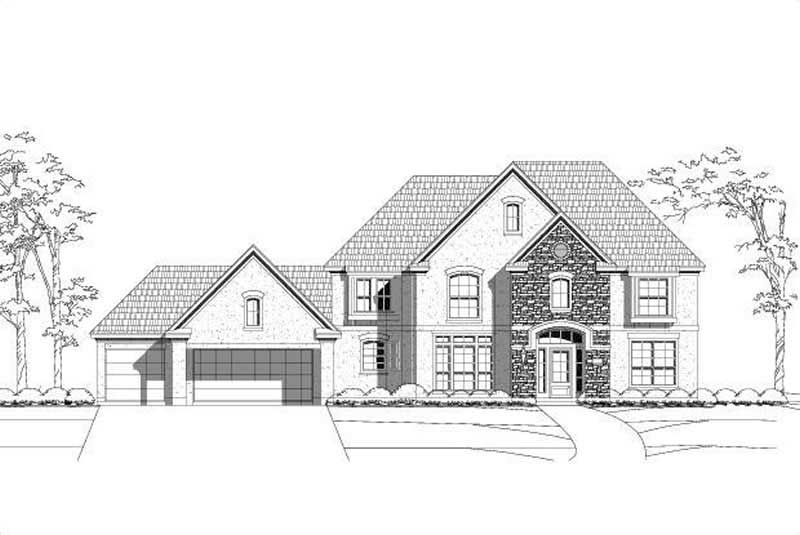 4-Bedroom, 3796 Sq Ft Luxury Home Plan - 156-2232 - Main Exterior