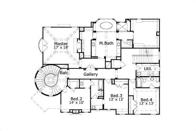 SECOND STORY FLOOR PLAN