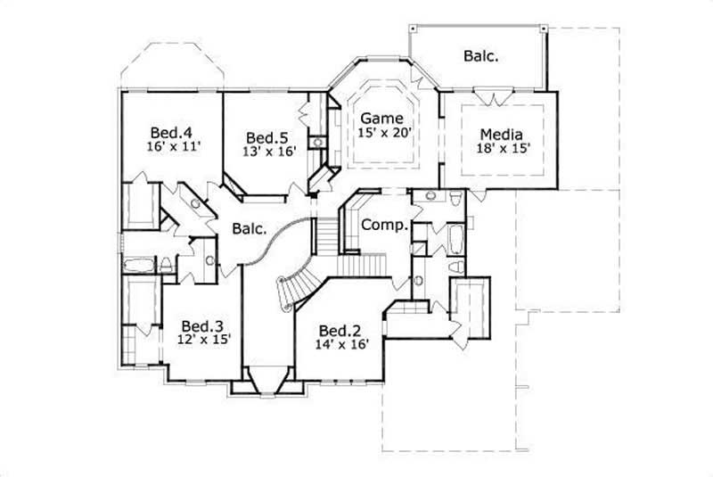 SECOND LEVEL FLOOR PLAN