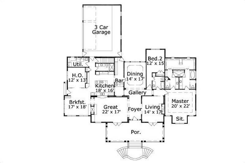 MAIN LEVEL FLOOR PLAN