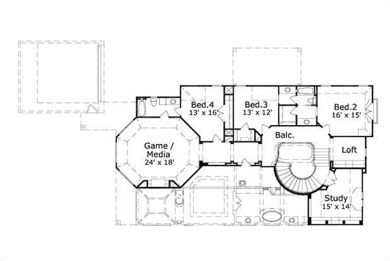 SECOND LEVEL FLOOR PLAN