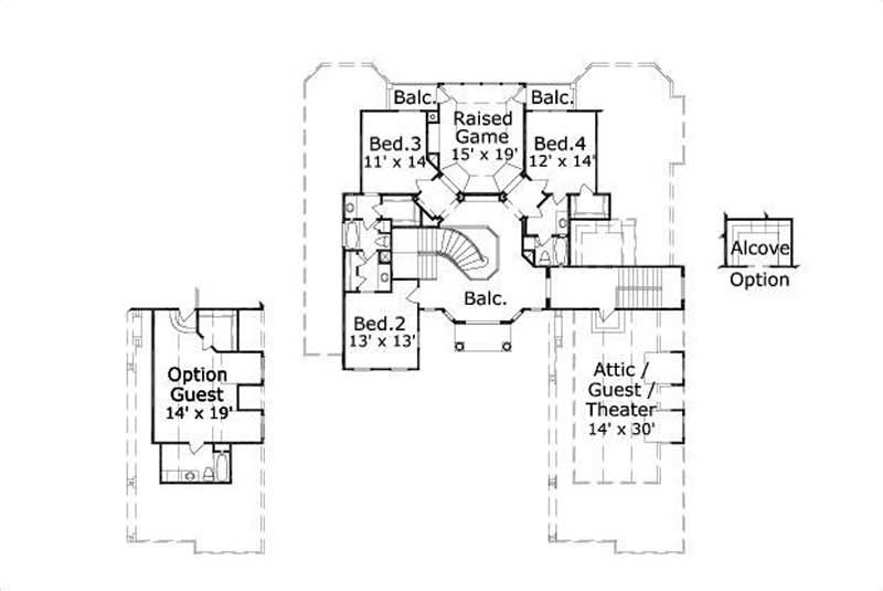 SECOND STORY FLOOR PLAN