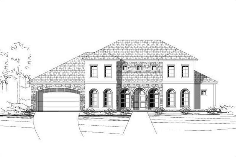 5-Bedroom, 3897 Sq Ft Luxury House Plan - 156-2272 - Front Exterior