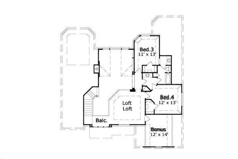 SECOND STORY FLOOR PLAN