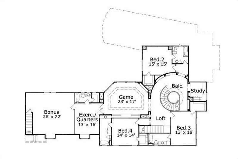 SECOND LEVEL FLOOR PLAN