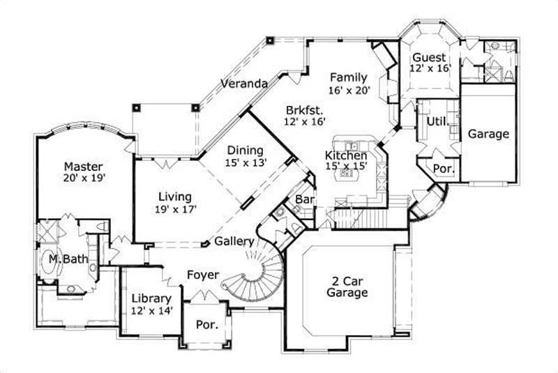 MAIN LEVEL FLOOR PLAN