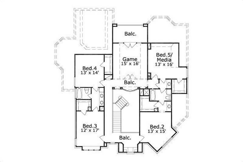 SECOND STORY FLOOR PLAN